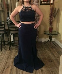 Woman's Blue Dress size 13 Great Condition